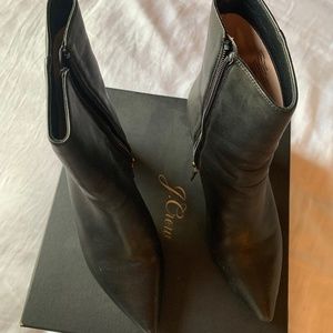 JCrew Pointed toe Sadie Leather Boots